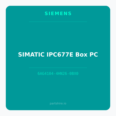 SIMATIC IPC677E Box PC
