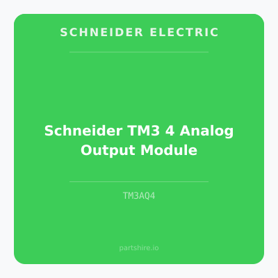 Schneider TM3 4 Analog Output Module