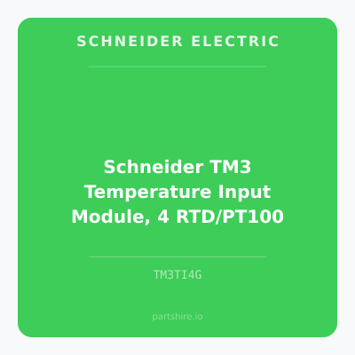 Schneider TM3 Temperature Input Module, 4 RTD/PT100