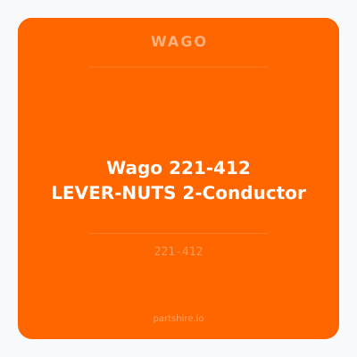 Wago 221-412 LEVER-NUTS 2-Conductor
