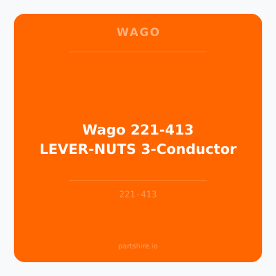 Wago 221-413 LEVER-NUTS 3-Conductor