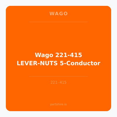 Wago 221-415 LEVER-NUTS 5-Conductor